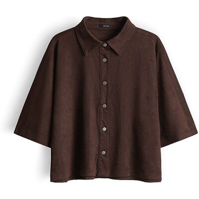 OPUS Hemdbluse FERMES braun S W OPUS Hemdbluse FERMES braun S W