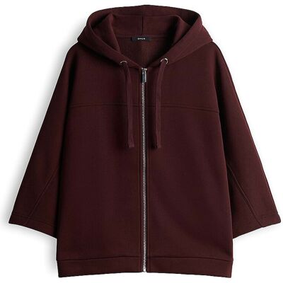 OPUS Kapuzensweater - Hoodie GIELA dunkelrot 44 W OPUS Kapuzensweater - Hoodie GIELA dunkelrot 44 W