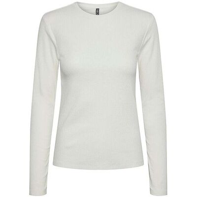 PIECES Langarmshirt PCRUKA creme L W PIECES Langarmshirt PCRUKA creme L W