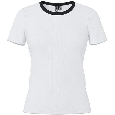 PIECES T-Shirt PCMAY weiss M W PIECES T-Shirt PCMAY weiss M W