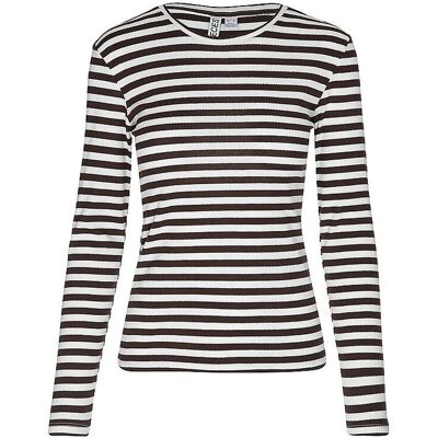 PIECES Langarmshirt PCRUKA braun XS W PIECES Langarmshirt PCRUKA braun XS W