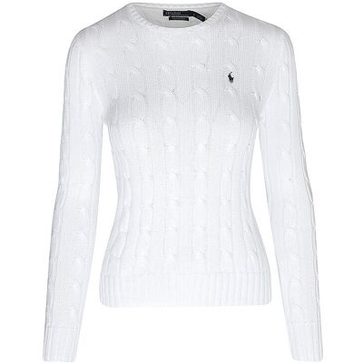 POLO RALPH LAUREN Pullover Slim Fit JULIANNA weiss XL W POLO RALPH LAUREN Pullover Slim Fit JULIANNA weiss XL W
