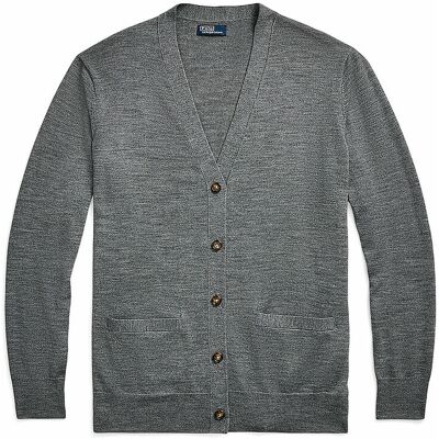 POLO RALPH LAUREN Strickjacke grau XL W POLO RALPH LAUREN Strickjacke grau XL W