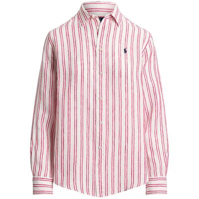 POLO RALPH LAUREN Leinenbluse rot S W POLO RALPH LAUREN Leinenbluse rot S W
