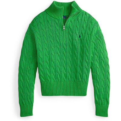 POLO RALPH LAUREN Troyer Pullover grün XS W POLO RALPH LAUREN Troyer Pullover grün XS W