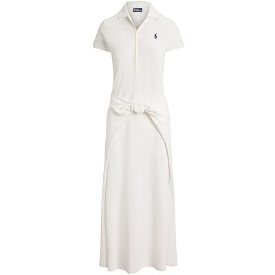 POLO RALPH LAUREN Midikleid weiss S W POLO RALPH LAUREN Midikleid weiss S W