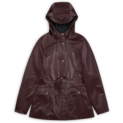 RAINS Regenjacke CURVE JACKET W3 dunkelrot M W RAINS Regenjacke CURVE JACKET W3 dunkelrot M W