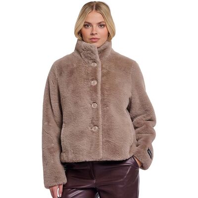 RINO&PELLE Jacke in Felloptik VIE beige 36 W RINO&PELLE Jacke in Felloptik VIE beige 36 W