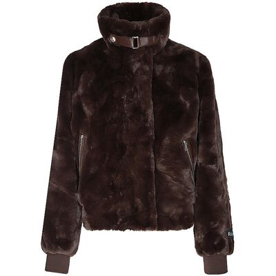 RINO&PELLE Jacke in Felloptik AMBRA braun 38 W RINO&PELLE Jacke in Felloptik AMBRA braun 38 W