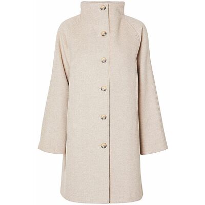 SELECTED FEMME Wollmantel SLFVINNI beige 42 W SELECTED FEMME Wollmantel SLFVINNI beige 42 W