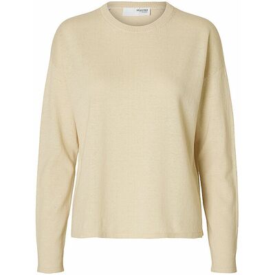SELECTED FEMME Pullover SLFLAURA creme M W SELECTED FEMME Pullover SLFLAURA creme M W
