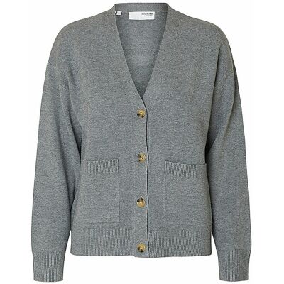 SELECTED FEMME Cardigan SLFKAMMA grau S W SELECTED FEMME Cardigan SLFKAMMA grau S W