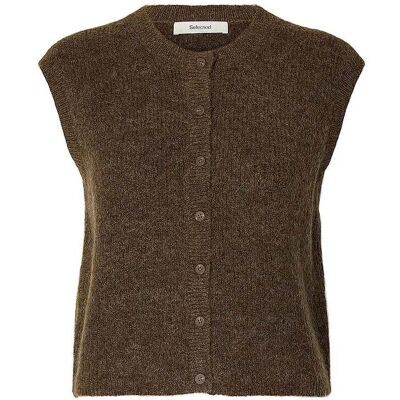 SELECTED FEMME Strickjacke SLWLULU braun XL W SELECTED FEMME Strickjacke SLWLULU braun XL W