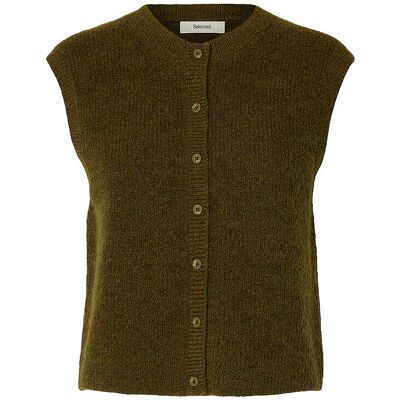 SELECTED FEMME Strickjacke SLWLULU olive XL W SELECTED FEMME Strickjacke SLWLULU olive XL W