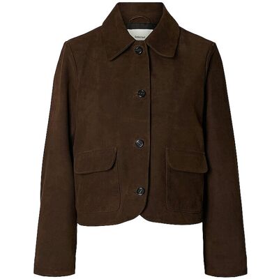 SELECTED FEMME Lederjacke SLWKAYA braun 38 W SELECTED FEMME Lederjacke SLWKAYA braun 38 W