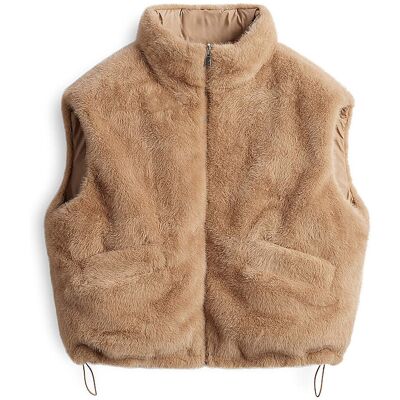 SOMEDAY Gilet in Felloptik VAARI hellbraun 42 W SOMEDAY Gilet in Felloptik VAARI hellbraun 42 W