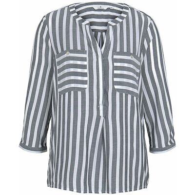 TOM TAILOR Bluse hellgrau 46 W TOM TAILOR Bluse hellgrau 46 W