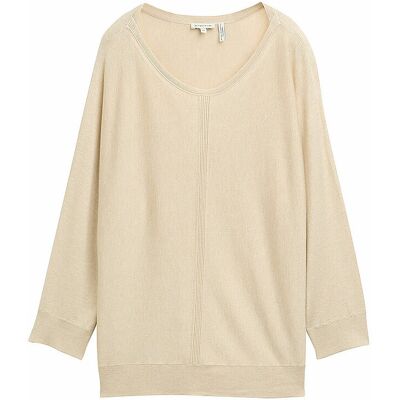 TOM TAILOR Pullover beige L W TOM TAILOR Pullover beige L W