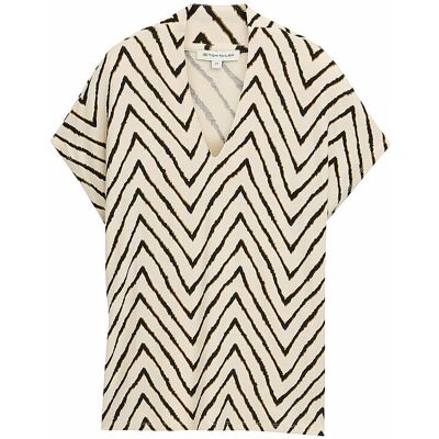TOM TAILOR T-Shirt beige L W TOM TAILOR T-Shirt beige L W