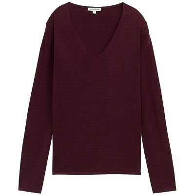 TOM TAILOR Pullover dunkelrot XS W TOM TAILOR Pullover dunkelrot XS W