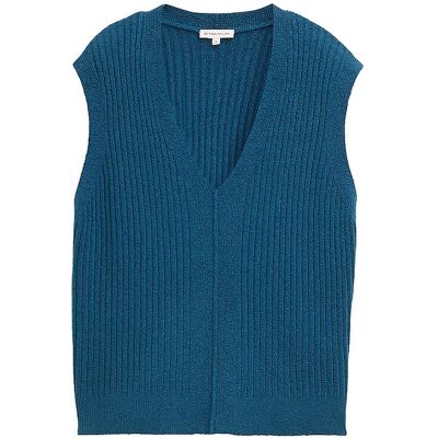 TOM TAILOR Pullunder petrol XXL W TOM TAILOR Pullunder petrol XXL W