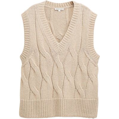 TOM TAILOR Pullunder beige XL W TOM TAILOR Pullunder beige XL W
