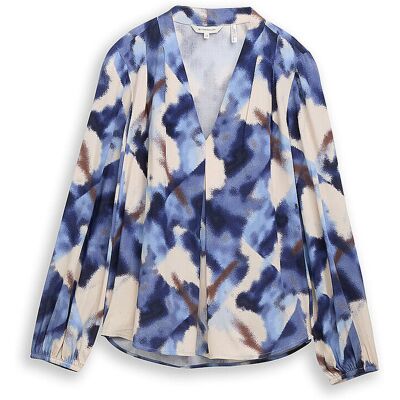 TOM TAILOR Blusenshirt blau 38 W TOM TAILOR Blusenshirt blau 38 W