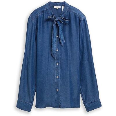 TOM TAILOR Jeansbluse blau 42 W TOM TAILOR Jeansbluse blau 42 W