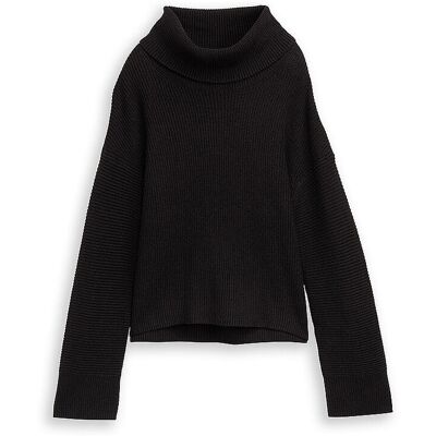 TOM TAILOR Rollkragenpullover Oversized Fit schwarz L W TOM TAILOR Rollkragenpullover Oversized Fit schwarz L W
