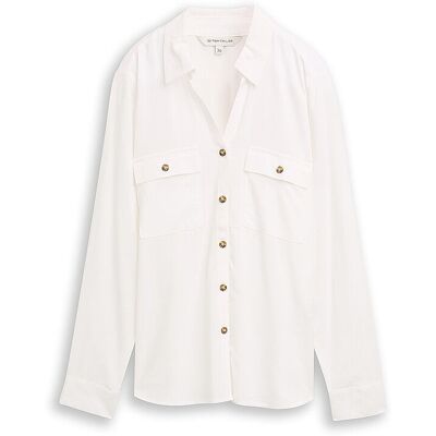 TOM TAILOR Bluse weiss 38 W TOM TAILOR Bluse weiss 38 W