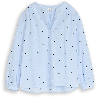 TOM TAILOR Bluse hellblau 42 W TOM TAILOR Bluse hellblau 42 W