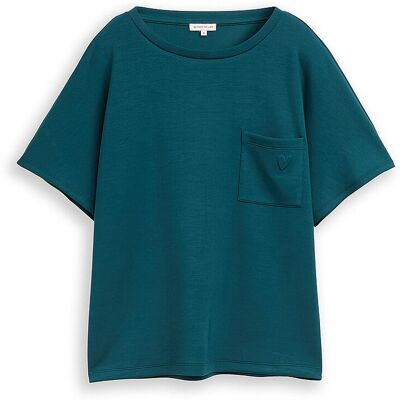 TOM TAILOR T-Shirt petrol XL W TOM TAILOR T-Shirt petrol XL W