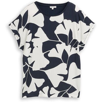 TOM TAILOR Blusenshirt dunkelblau S W TOM TAILOR Blusenshirt dunkelblau S W