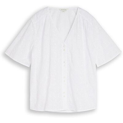 TOM TAILOR Bluse weiss 46 W TOM TAILOR Bluse weiss 46 W