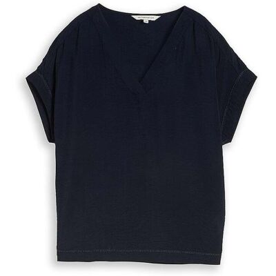 TOM TAILOR Blusenshirt dunkelblau 42 W TOM TAILOR Blusenshirt dunkelblau 42 W
