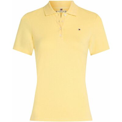 Tommy Hilfiger Poloshirt Slim Fit 1985 gelb XS W Tommy Hilfiger Poloshirt Slim Fit 1985 gelb XS W