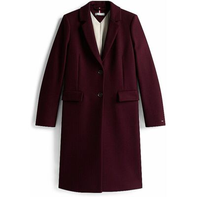 Tommy Hilfiger Wollmantel dunkelrot 36 W Tommy Hilfiger Wollmantel dunkelrot 36 W