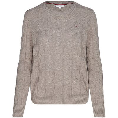 Tommy Hilfiger Pullover hellgrau L W Tommy Hilfiger Pullover hellgrau L W