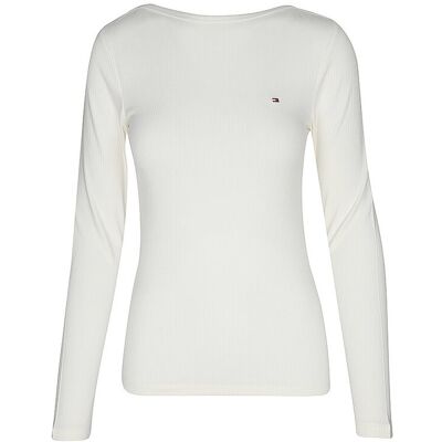 Tommy Hilfiger Langarmshirt weiss L W Tommy Hilfiger Langarmshirt weiss L W