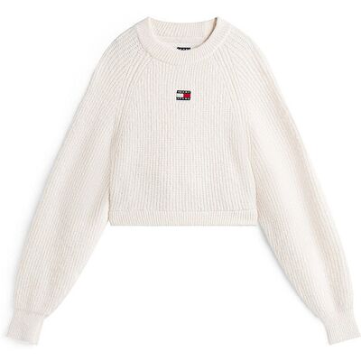 TOMMY JEANS Pullover creme M W TOMMY JEANS Pullover creme M W
