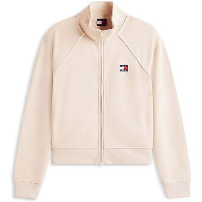 TOMMY JEANS Sweatjacke beige L W TOMMY JEANS Sweatjacke beige L W