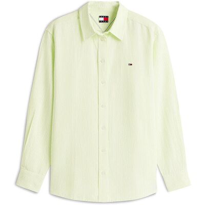 TOMMY JEANS Hemdbluse hellgrün M W TOMMY JEANS Hemdbluse hellgrün M W