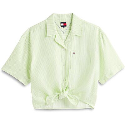 TOMMY JEANS Bluse hellgrün S W TOMMY JEANS Bluse hellgrün S W