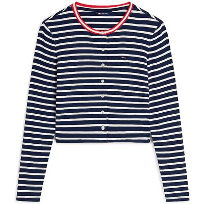 TOMMY JEANS Cardigan Slim Fit dunkelblau S W TOMMY JEANS Cardigan Slim Fit dunkelblau S W