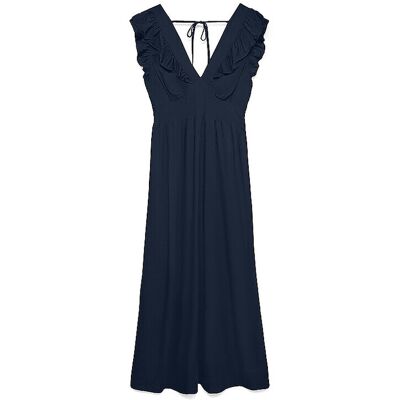 VERO MODA Midikleid VMEASY dunkelblau M W VERO MODA Midikleid VMEASY dunkelblau M W