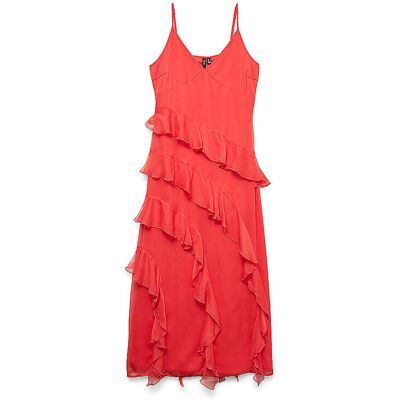 VERO MODA Midikleid VMSMILLA rot XS W VERO MODA Midikleid VMSMILLA rot XS W