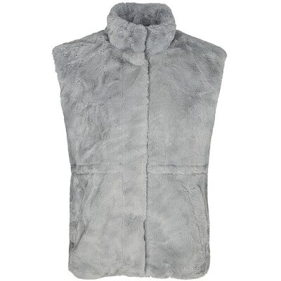VERO MODA Gilet in Felloptik VMSONJAPOPPY grau XS W VERO MODA Gilet in Felloptik VMSONJAPOPPY grau XS W