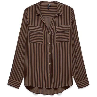 VERO MODA Bluse VMBUMPY braun M W VERO MODA Bluse VMBUMPY braun M W