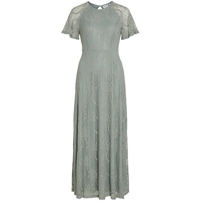 VILA Abendkleid VIFEMMA hellgrau S W VILA Abendkleid VIFEMMA hellgrau S W