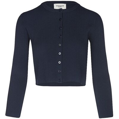 WEEKEND MAX MARA Strickjacke WKDTENNI dunkelblau L W WEEKEND MAX MARA Strickjacke WKDTENNI dunkelblau L W